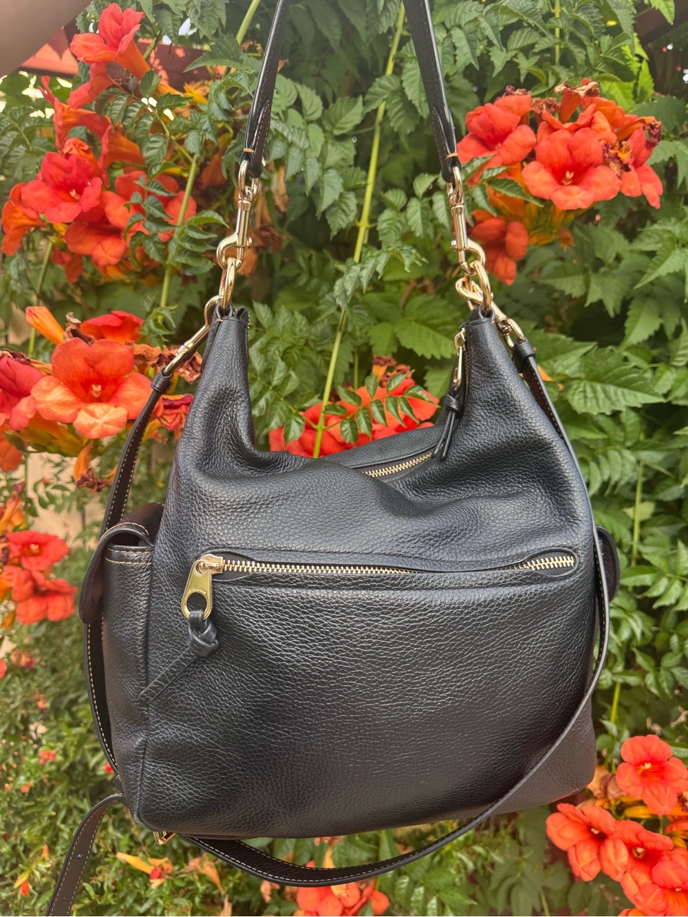 Coach Black Pebbled Leather Pennie Shoulder Bag - Picture 5 of 9